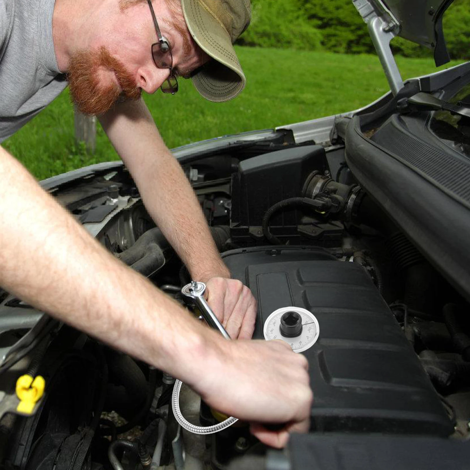 

1/2 Drive Precision Meter For Automotive Torque Meter With Angle Gauge Repair Angle Torque Wrench Arm