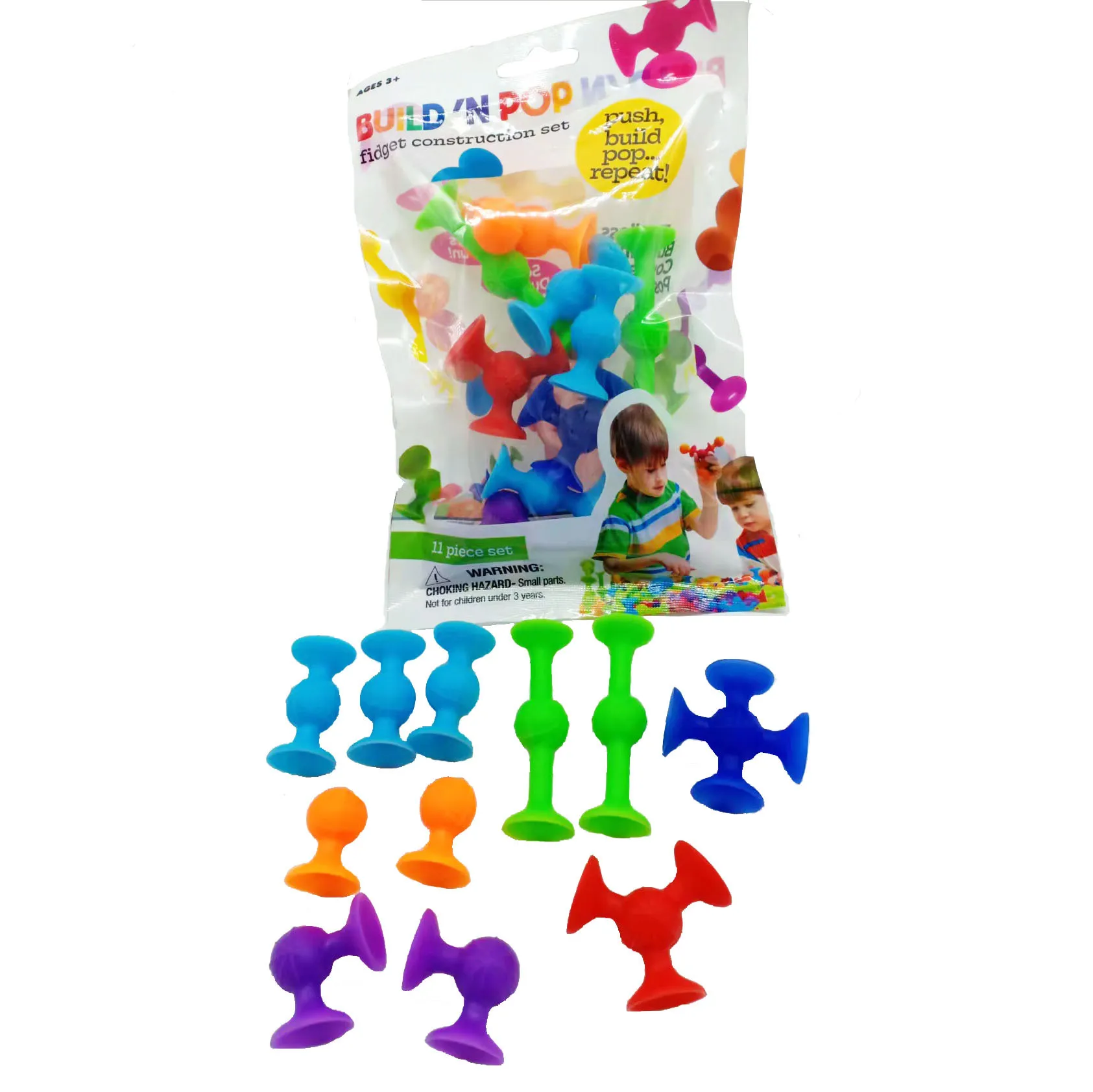 Saugnapf-Spielzeug, weiches Dart-Set, Bausteine Pop-Sauger-Spielzeug, Zappelspielzeug für Kinder, interaktives Eltern-Kind-Spiel – Detail 4