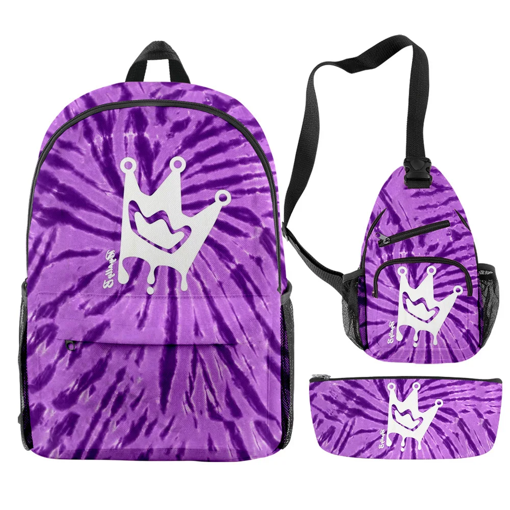 

Classic Popular Funny BriannaPlayz TV Series 3D Print 3pcs/Set pupil School Bags Travel Laptop Backpack Chest Bag Pencil Case