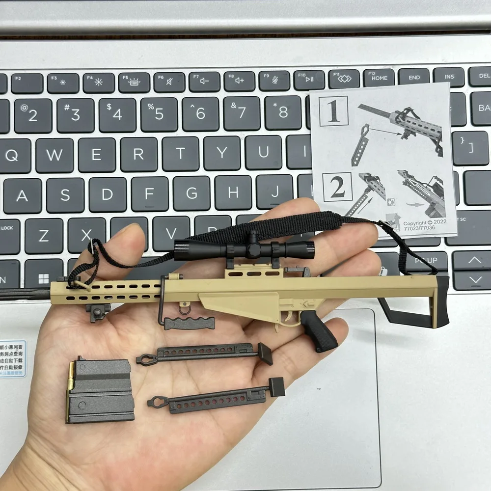 التنين 1/6 مقياس M82A1.50-cal المضادة للمواد بندقية قنص أصفر داكن البلاستيك نموذج 77036 ل 12 بوصة عمل أرقام الملحقات