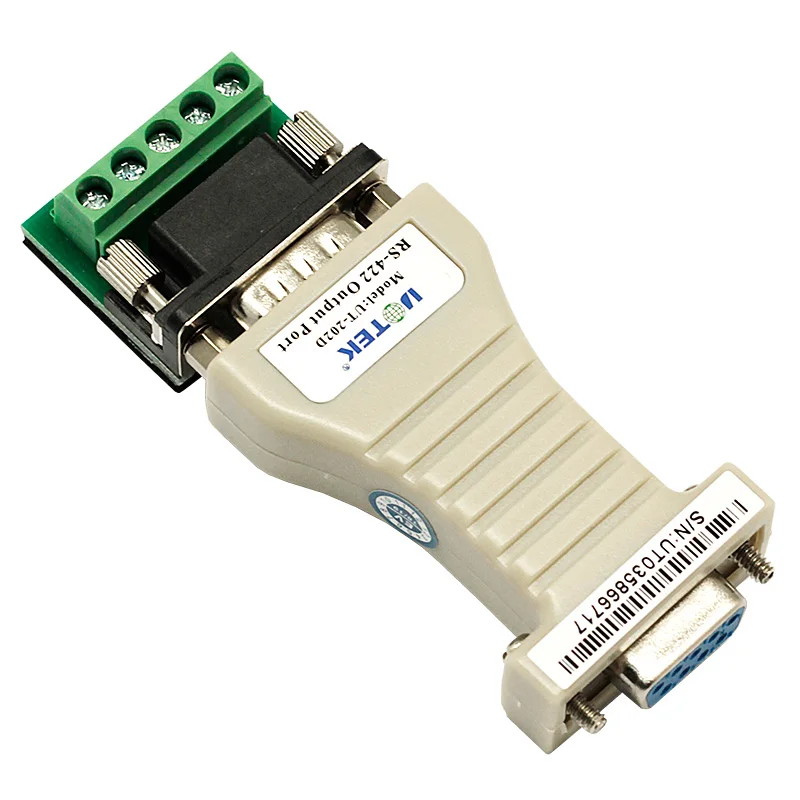 محول صغير RS-232 إلى RS-422 موصل DB9 غير متزامن نصف مزدوج RS232 RS422 محول UT-202D OEM/ODM