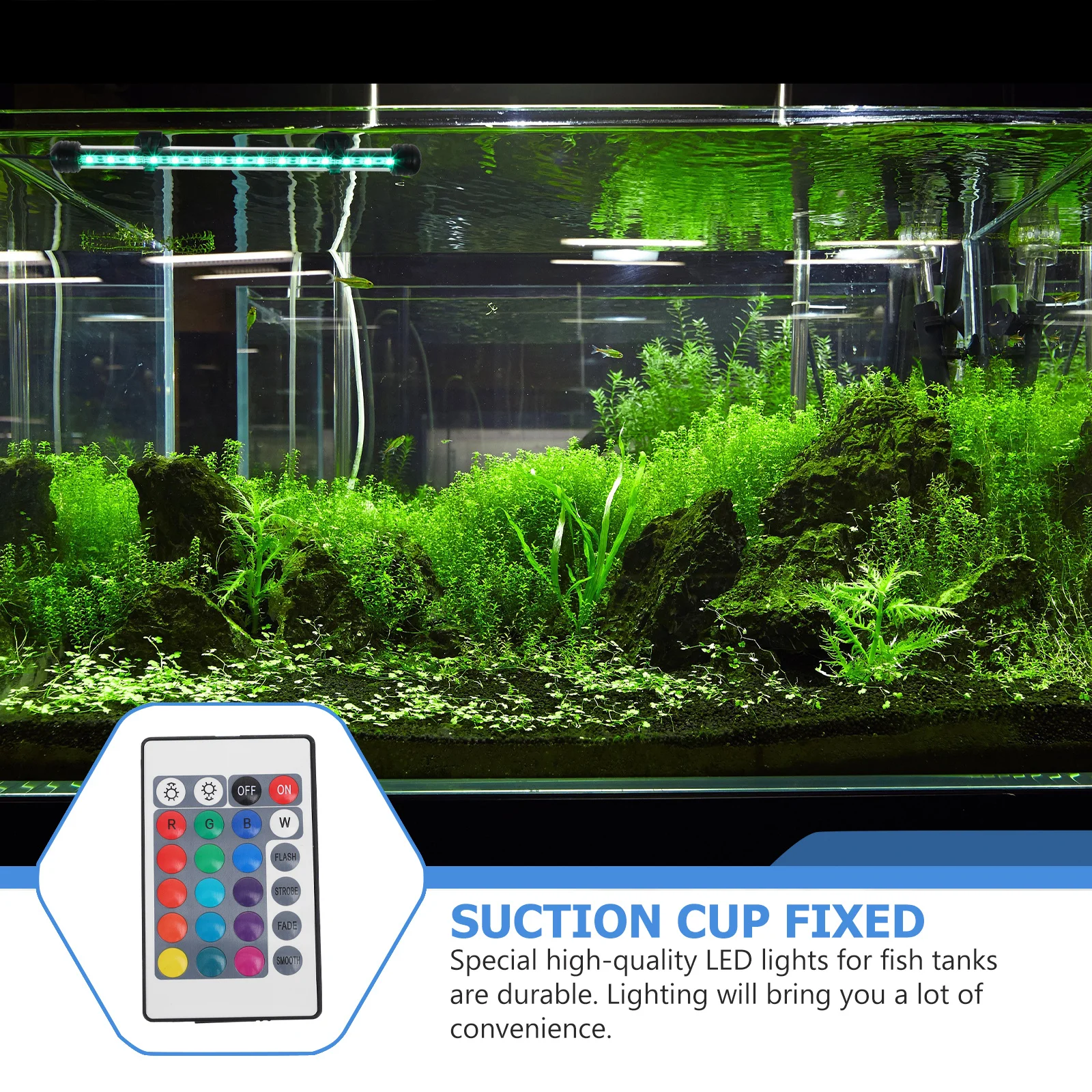Luce per acquario a LED Lampada per acquario in acrilico durevole Dispositivo di illuminazione impermeabile sommergibile Luce a LED per acquario facile da installare