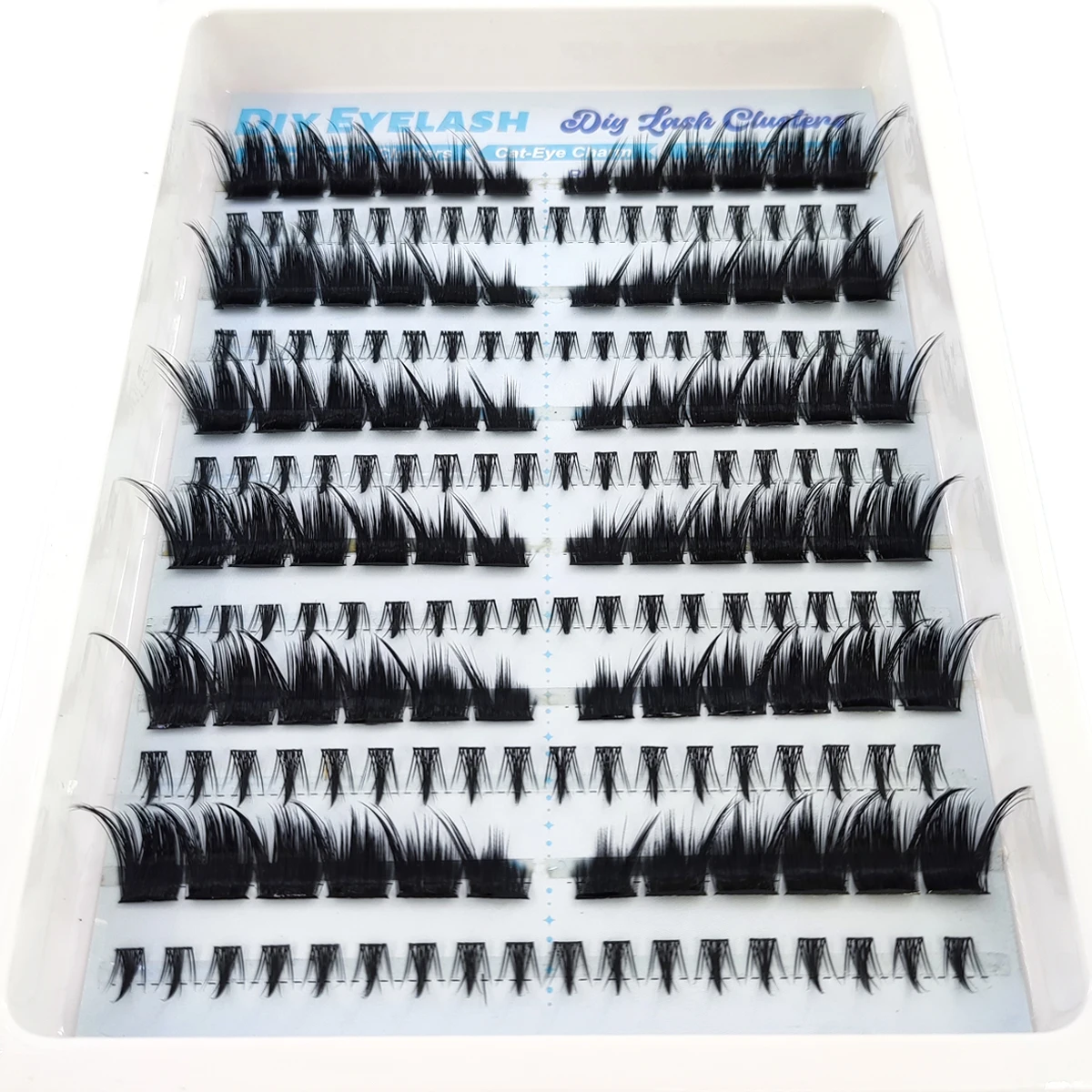 Neue Dramatische Wimpern-Cluster, Wimpernverlängerung für den unteren Wimpernkranz, Künstliche Nerz-Wimpernstreifen, Einzelwimpern, Cat-Eye-Wimpernverlängerung, DIY Feenwimpern – Detail 2
