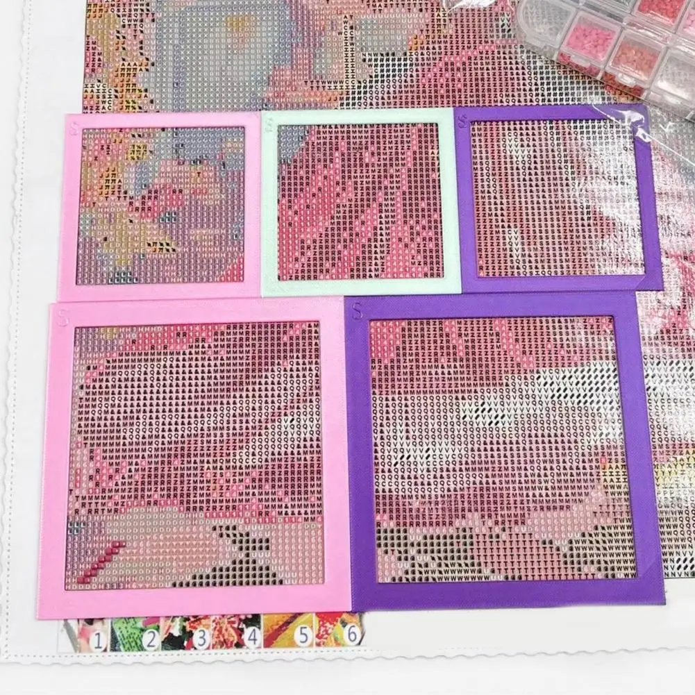 Rhinestone Art Positioning Tool 2pcs Rhinestone Art Positioning Frame Set 3d Printed Alignment Tool for Rhinestone for Craft