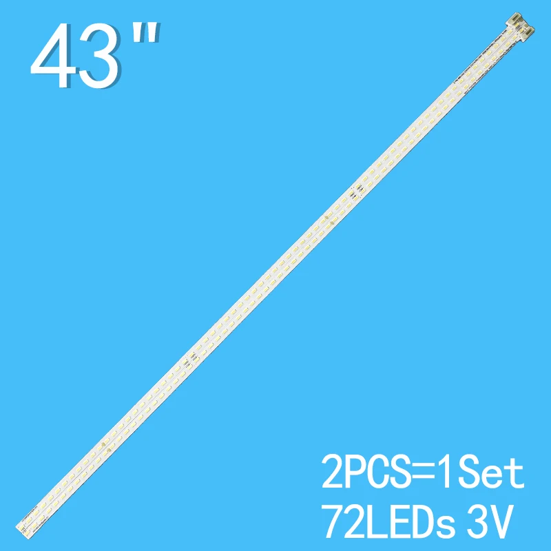 

373mm LED backlight strip For 72 lights HS1555-R4300000-01 7749-643000-L000 7749-643000-R000 A43 REL430FY REV.00