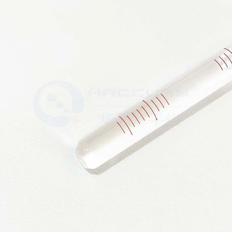 HACCURY High Sensitivity Glass Tube Level Bubble Mini Bubble Level Size 12x95mm Accuracy 0.1mm/m