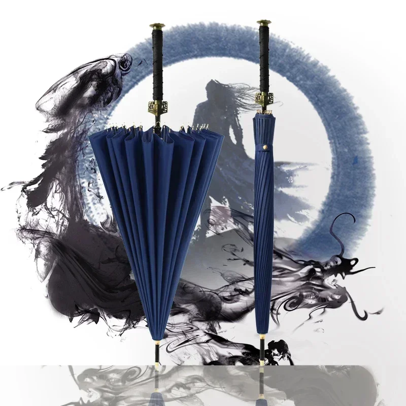 Katana Umbrella Automatic Samurai   Big Children Children Umbrella Windproof Big Umbrella Paraguas Use Man Gift