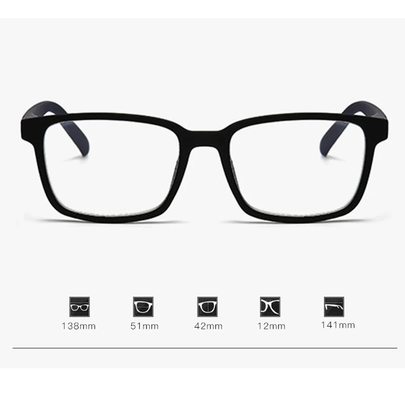 جديد كتلة اللون مكافحة صندوق الضوء الأزرق خفيفة للغاية الرجال والنساء موضة عالمية بسيطة متعددة الاستخدامات خفيفة للغاية نظارات للقراءة 6902 #6