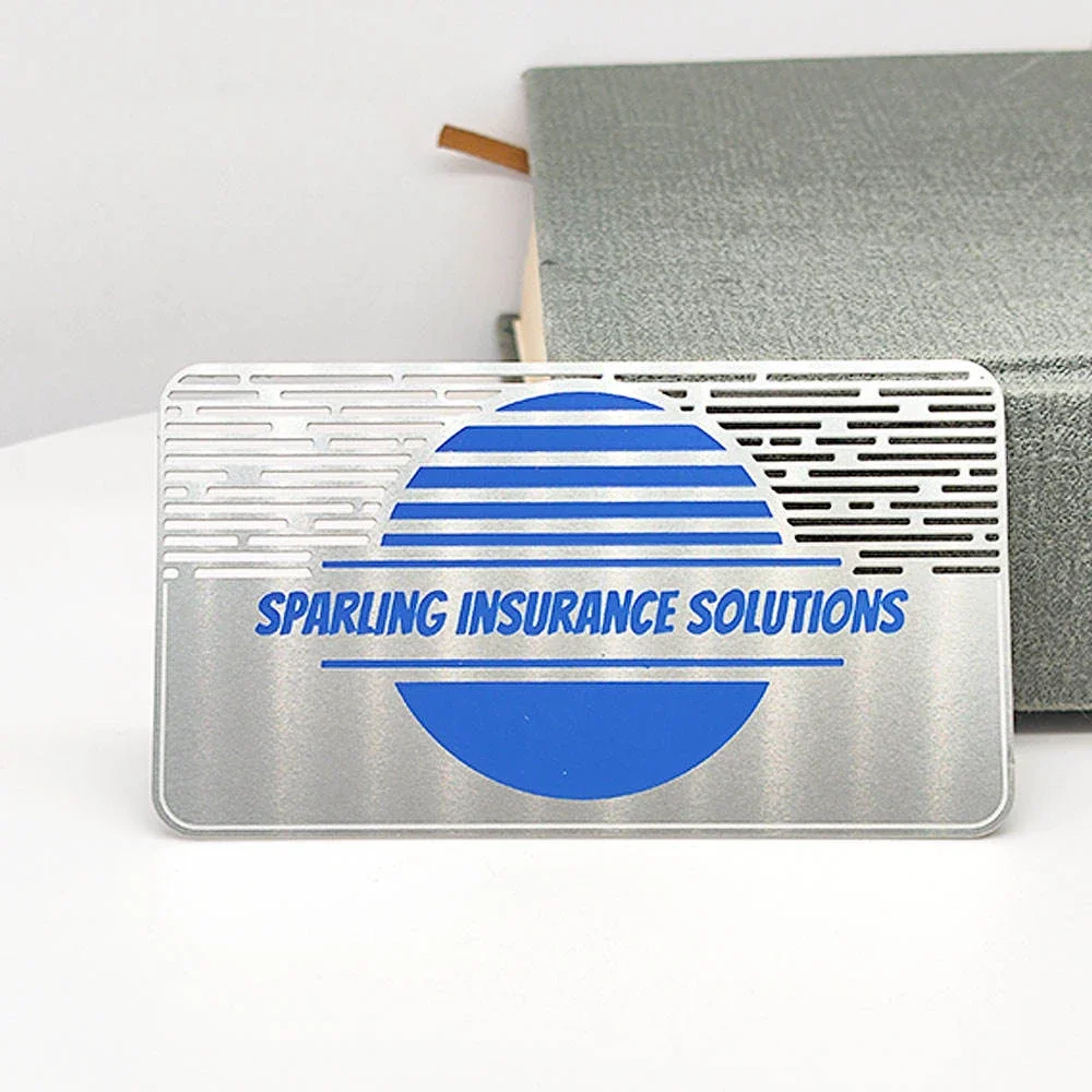 

Customized Luxury Business Card Laser Cut Stainless Steel Metal Membership Card