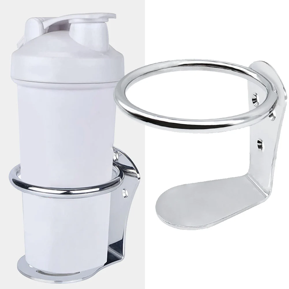 316 Stainless Steel Wall Mount Cup Holder For Boat Yacht RV Marine Grade Drink Bottle Holder Rust Proof Can Rack For Cabin Cockp