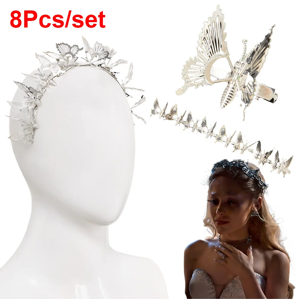 

Заколки для волос Fantasia Wicked 2 Glinda, косплей, фильм 2025, косплей, аксессуары для костюмов Disfraz, женский карнавальный реквизит на Хэллоуин, подарки