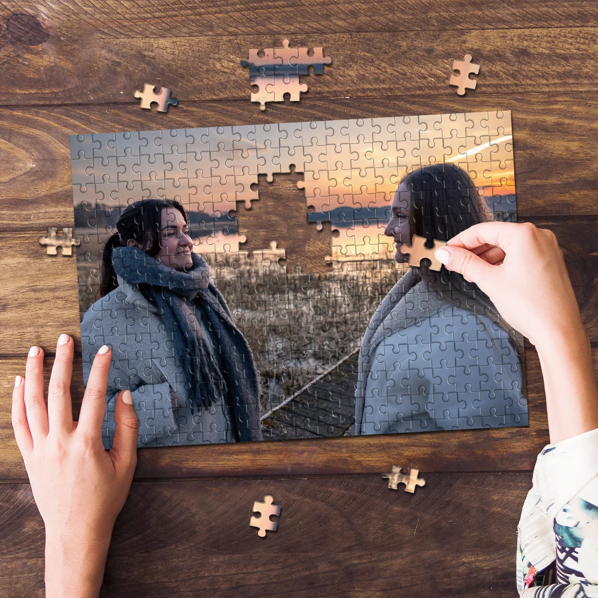 35/300/500/1000 Stück personalisiertes, individuelles Fotopuzzle, Familienfoto aus Ihrem Foto, individuelles Puzzle für Erwachsene, Foto-Puzzle