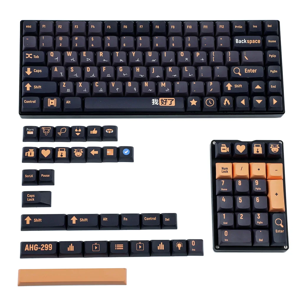 

ZDA Adult 136 Keycaps Dye Sub PBT For 104 87 GK61 96 84 GK64 68