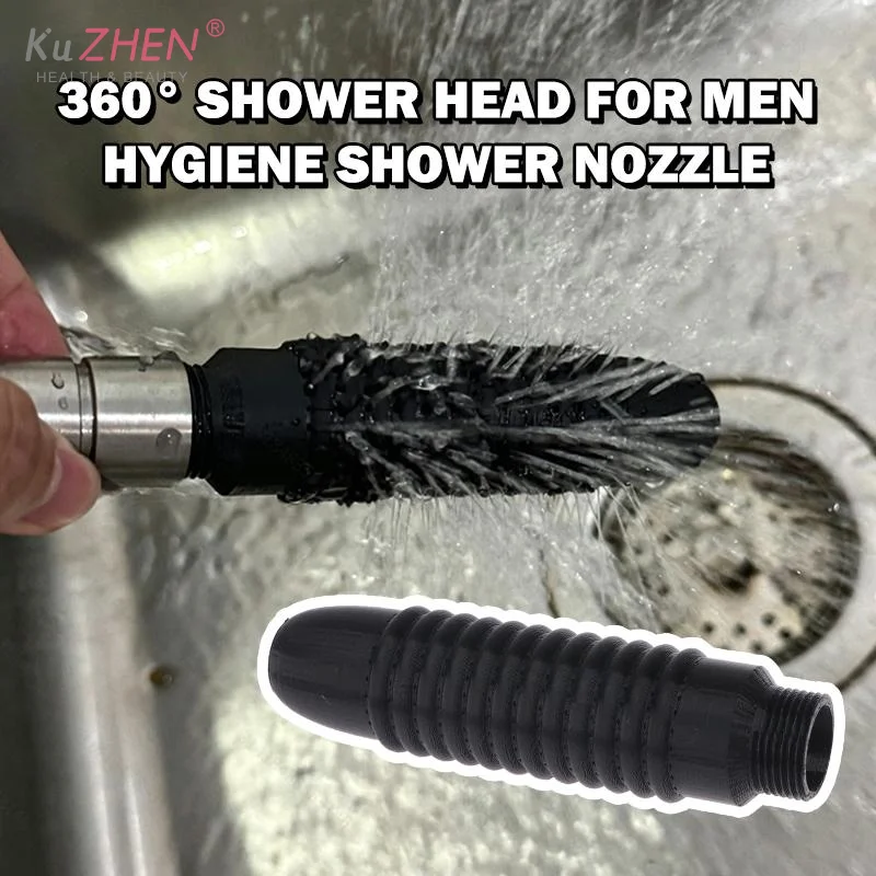1Pcs 360 Degree Men Hygiene Shower Nozzle With Full Coverage Spray And Durable Build Perfect For Daily Bathroom Personal Care