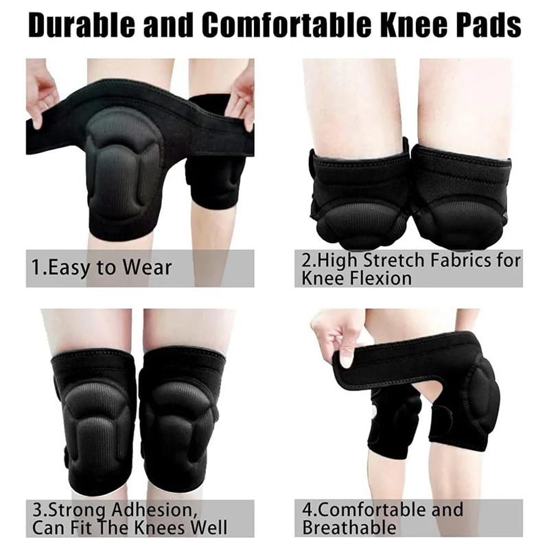 AA94-Women Men Knee Pad Suitable For House Working High Elastic Fabric Men Knee Pads Protect Knee