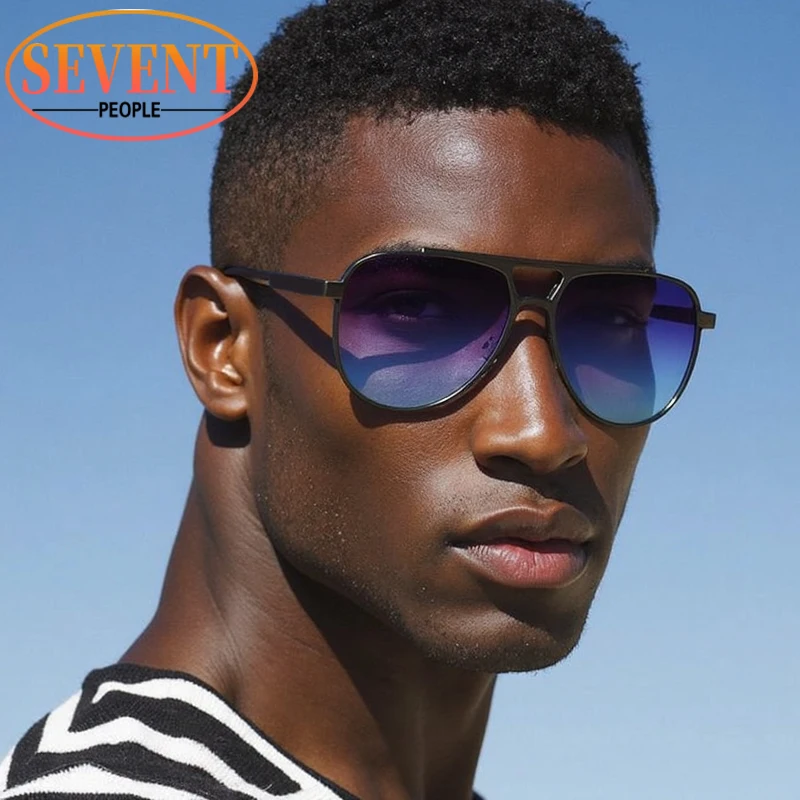 

Vintage Pilot Oval Punk Sunglasses Men 2025 Luxury Brand Trendy Steampunk Outdoor Driving Sun Glasses For Male Classic Shades