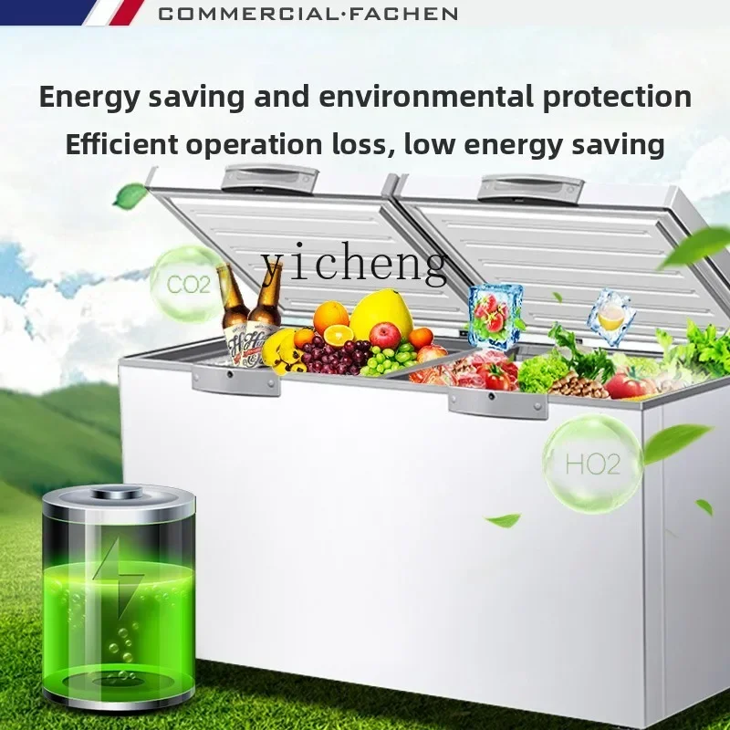 

zz refrigerator horizontal freezer freezer commercial freezer household large capacity ice cream