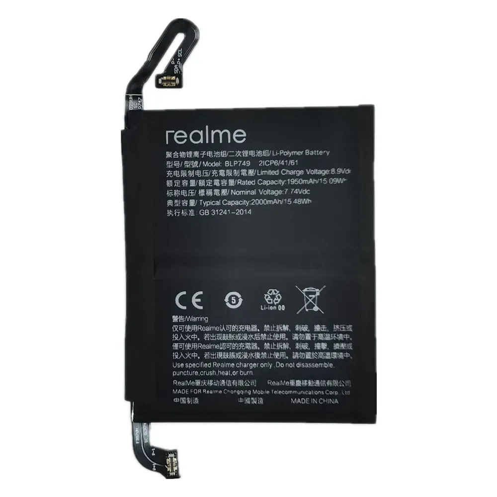 2024 Years 4000mAh BLP749 Original Battery For OPPO Realme X2Pro X2 Pro RMX1931 Phone Battery Bateria In Stock Fast Deliver