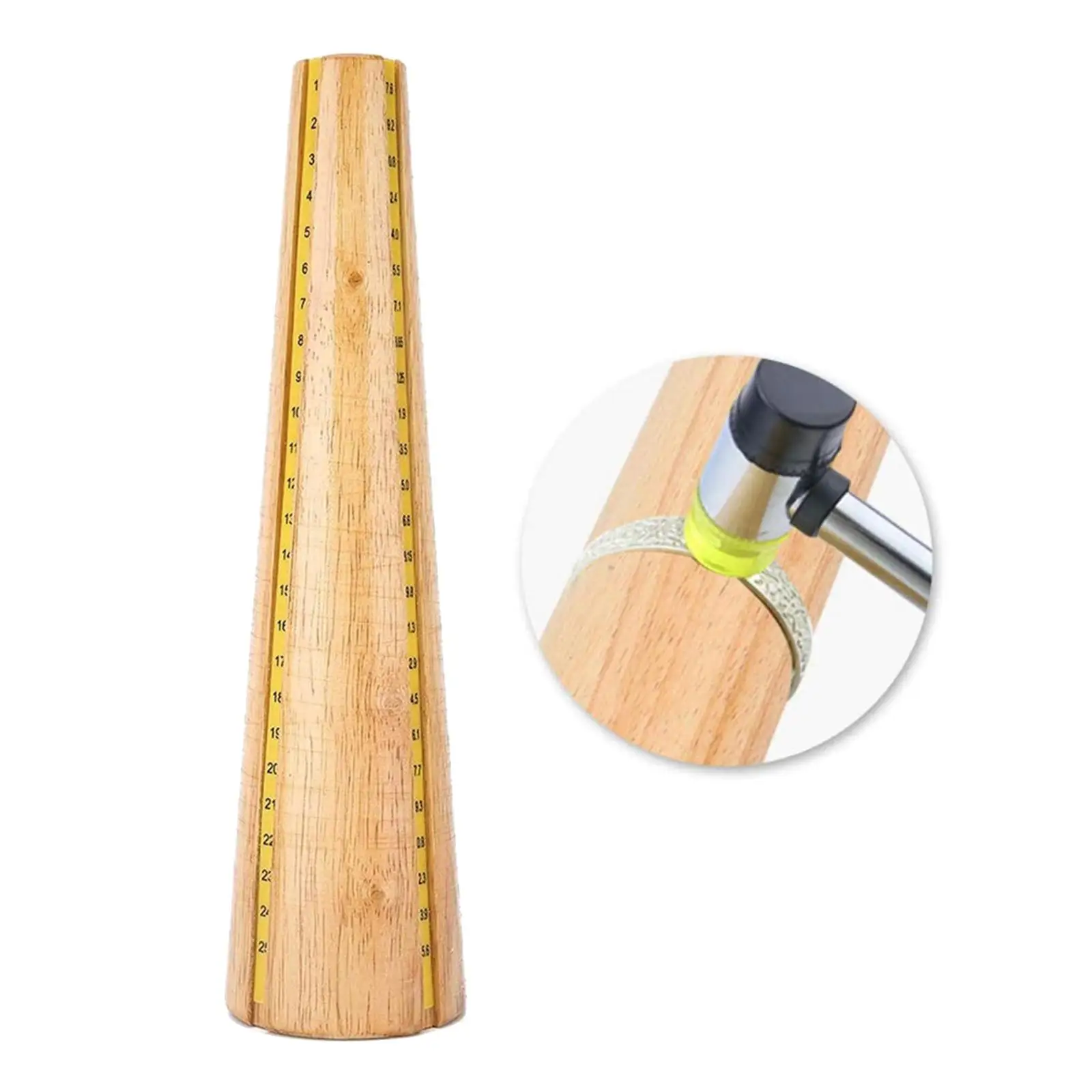 Houten armbanddoorn met schaal ronde vorm sieradenreparatietool praktisch voor sieradenverwerking werknemers armbandversteller