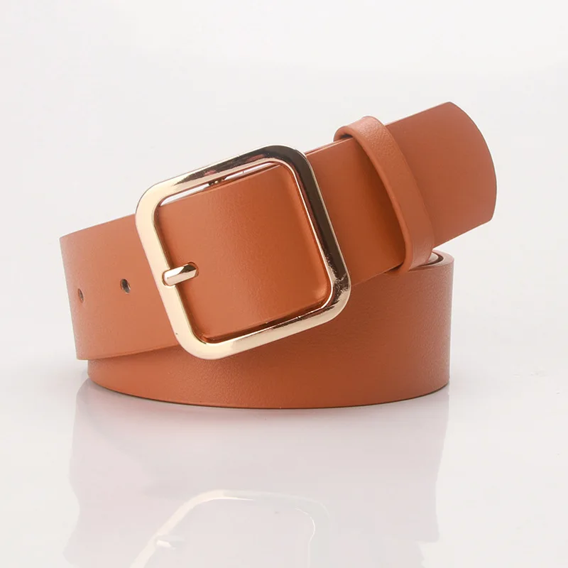 Women's Trousers Belt Vintage Pin Buckle Belts  Fashion Trend High Quality Working Belt Solid Color Waistband Brand Ladies DT144