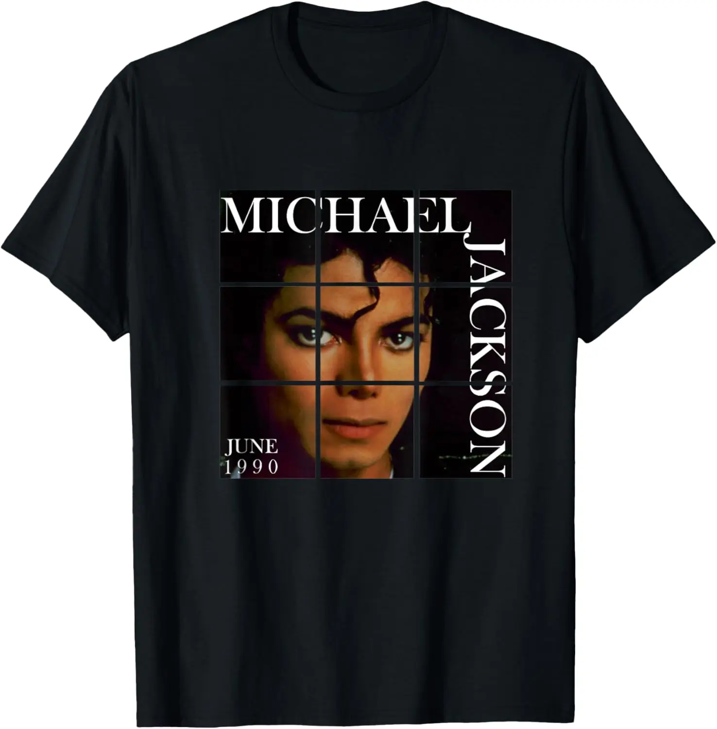The King Of Pop Michael Jackson MJ-016 T-Shirt - Unisex-Kids, Black, Small Unisex Pure Cotton Short-Sleeve Tee – Comfortable, Soft, Quick-Drying, and Suitable for Casual, Sports, and Outdoor Activities (Crew Neck)