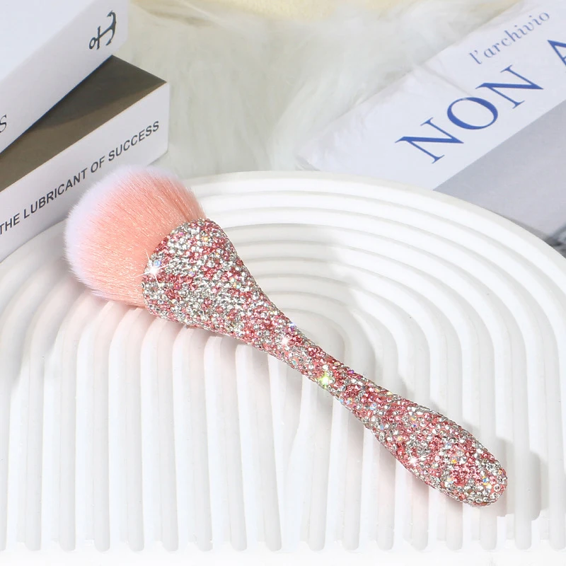 Escova de maquiagem Diamond Handle Escova de pó solta Blush Brush Ferramenta profissional da fundação Cabelo macio