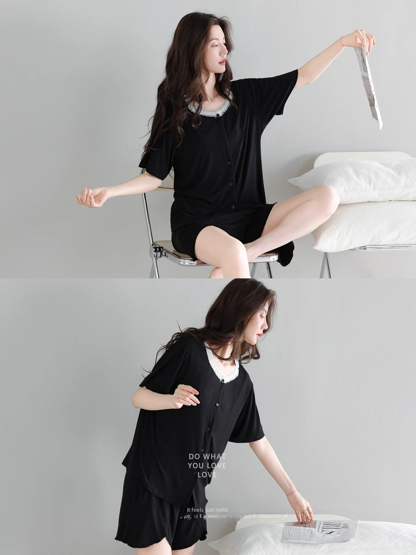 linen-ort-sve-modal-spwear-set-for-young-women-casual-loose-fit-comfortable-bla-home-clothes-suitable-for-outdoor