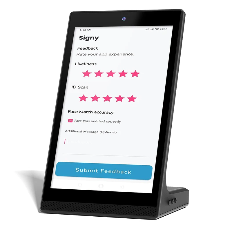 Portworld RK3562 Android 13 Os 10.1 Inch L-Shape 2GB Memory Vertical Display  Touch Screen POS Tablet