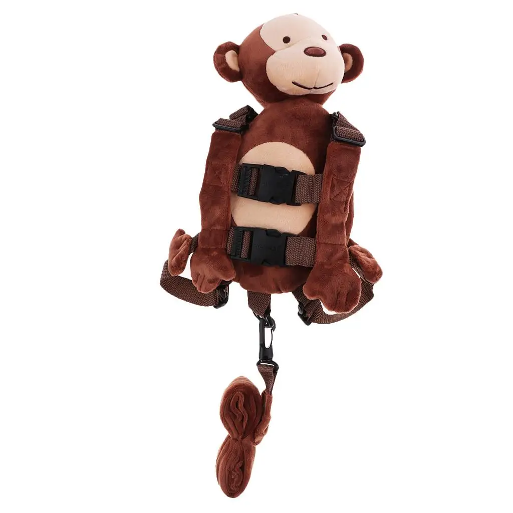 

Kids Anti Lost Backpack Plush Material Adjustable Harness Strap Toddler Safety Leash Backpack for Trips and Park