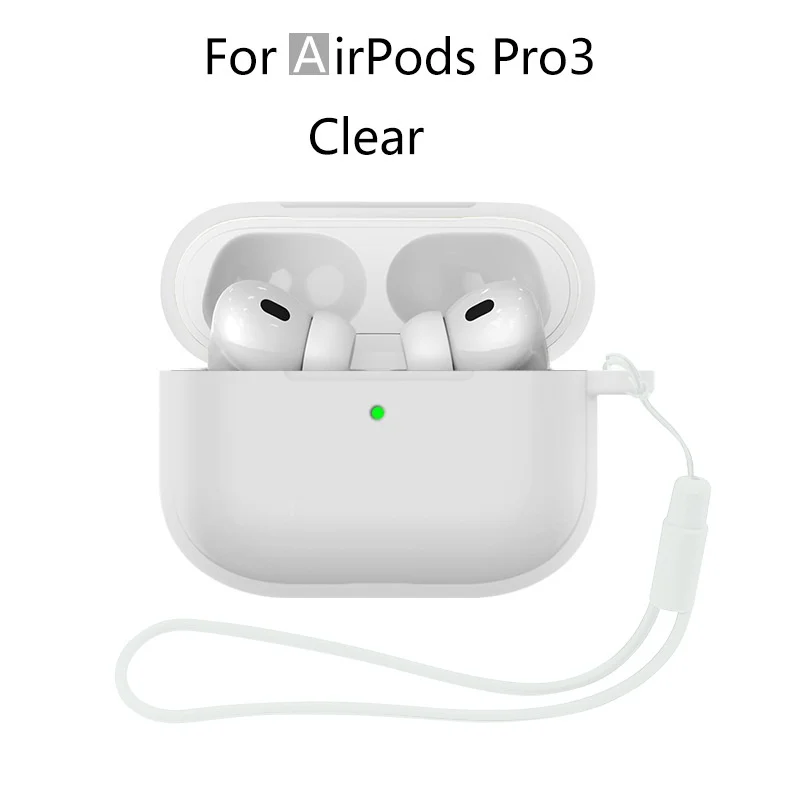 Neu für Airpods Pro 3 2025, Silikonhülle, Kopfhörer-Zubehör mit Reinigungsset und Lanyard, vollständige Schutzhülle für Airpods Pro 3 – Detail 19