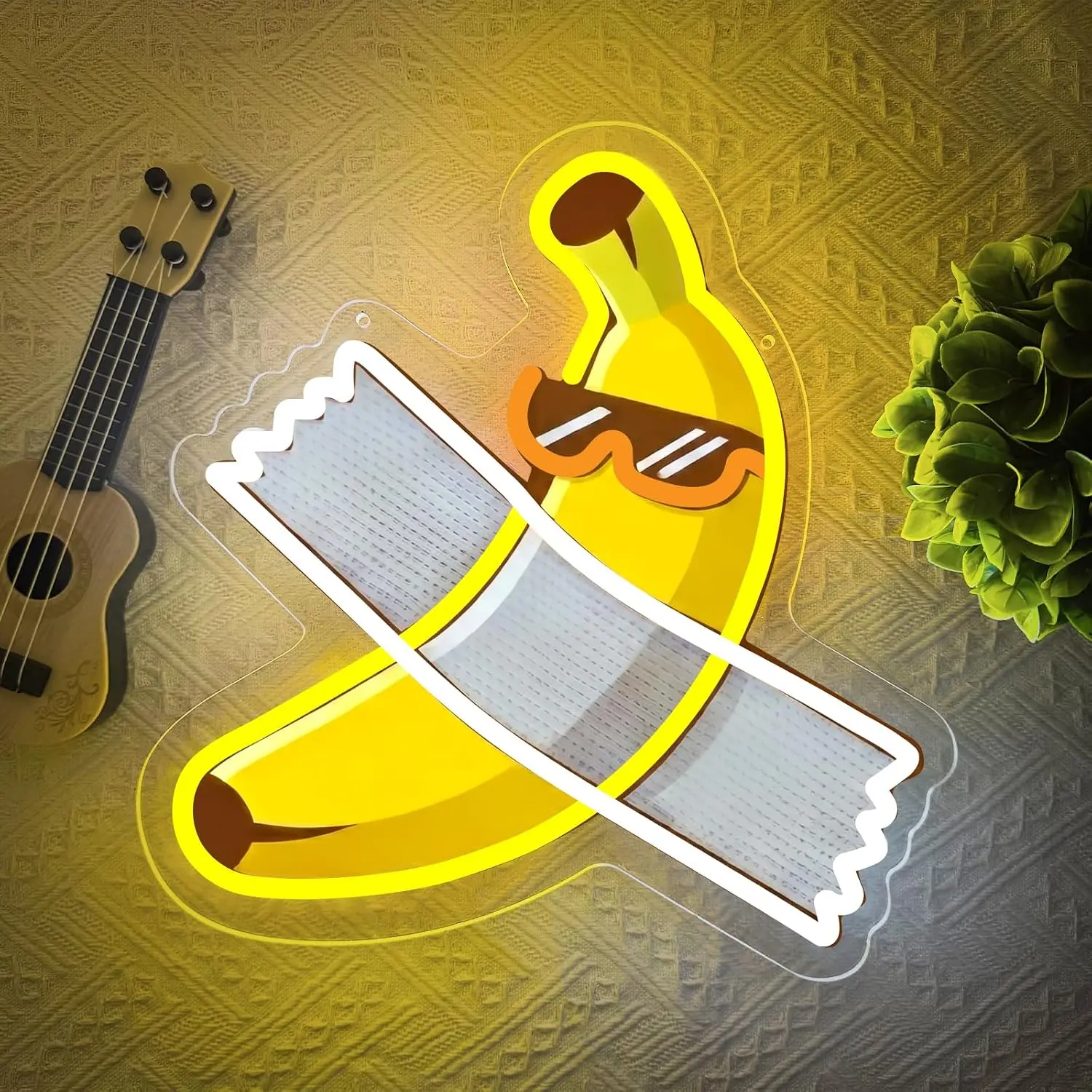 Cool Banana LED Neon Sign USB Wall Light For Bar Man Cave Game Room Garage Bedroom Funny Aesthetic Wall Decor Birthday Gift