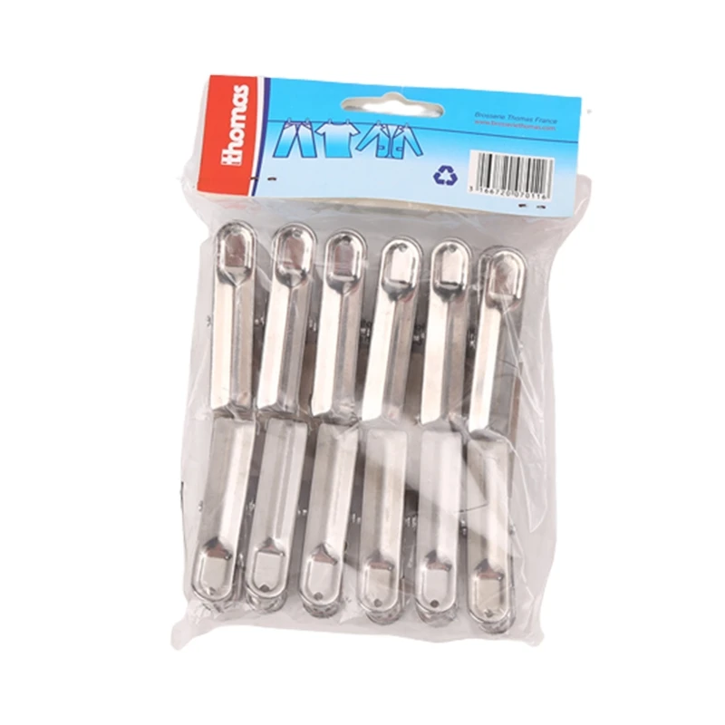 20 Pcs Stainless Steel Clothes Pins Multi-Purpose Clips Utility Underwear Pegs