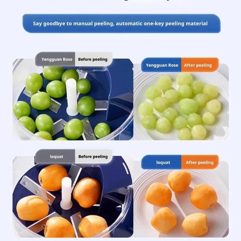 Household Fruit and Vegetable Peeler - Grape Peeling Machine - Electric Milk Tea Fruit Store Special Peeling Machine view 5