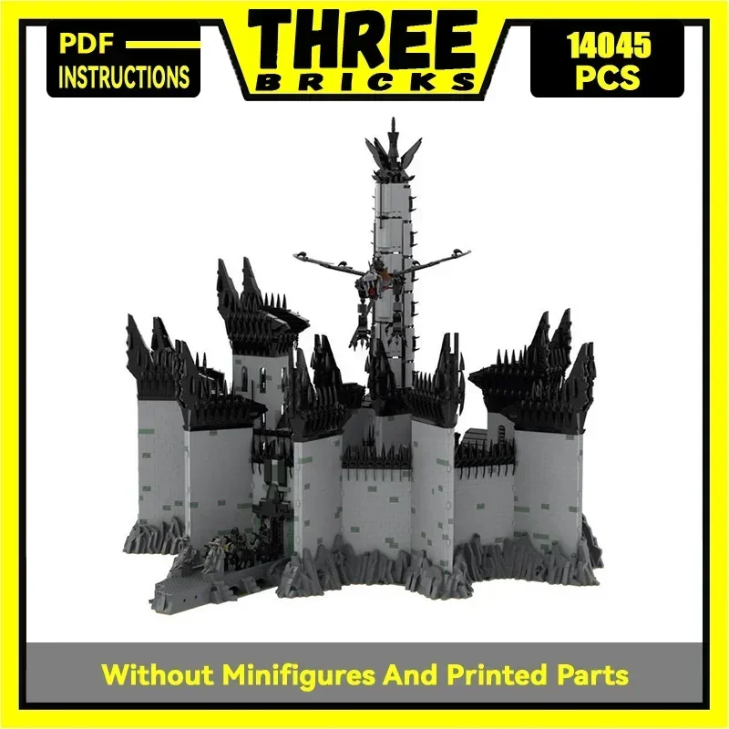 Magical Rings Movie Model Moc Building Bricks UCS Minas Morgul Technology Modular Blocks Gifts Christmas Toys DIY Sets Assembly