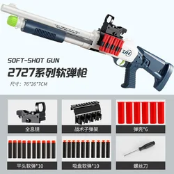 LesGo XM1014 Shotgun Spray Toys s686 Shell Throwing Soft Bullet Boy Battle Weapon Model Soft Bullet Toy Gun Children Gifts