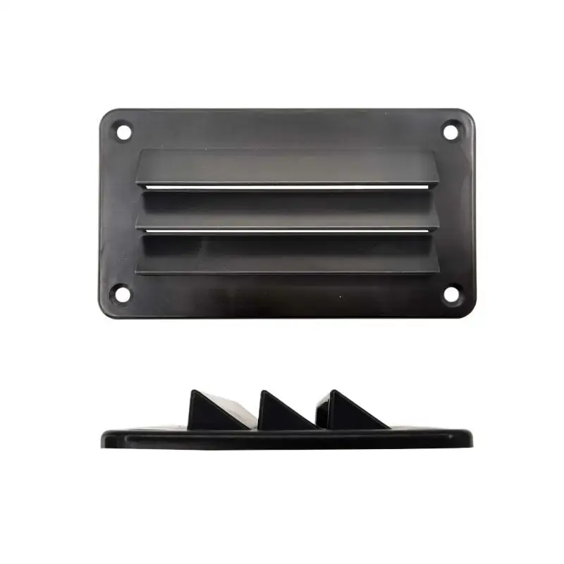 1Pcs Marine Boat Nylon Ducting Louvered Vent Square, RV Grill Outlet Cover Ventilation Accessory