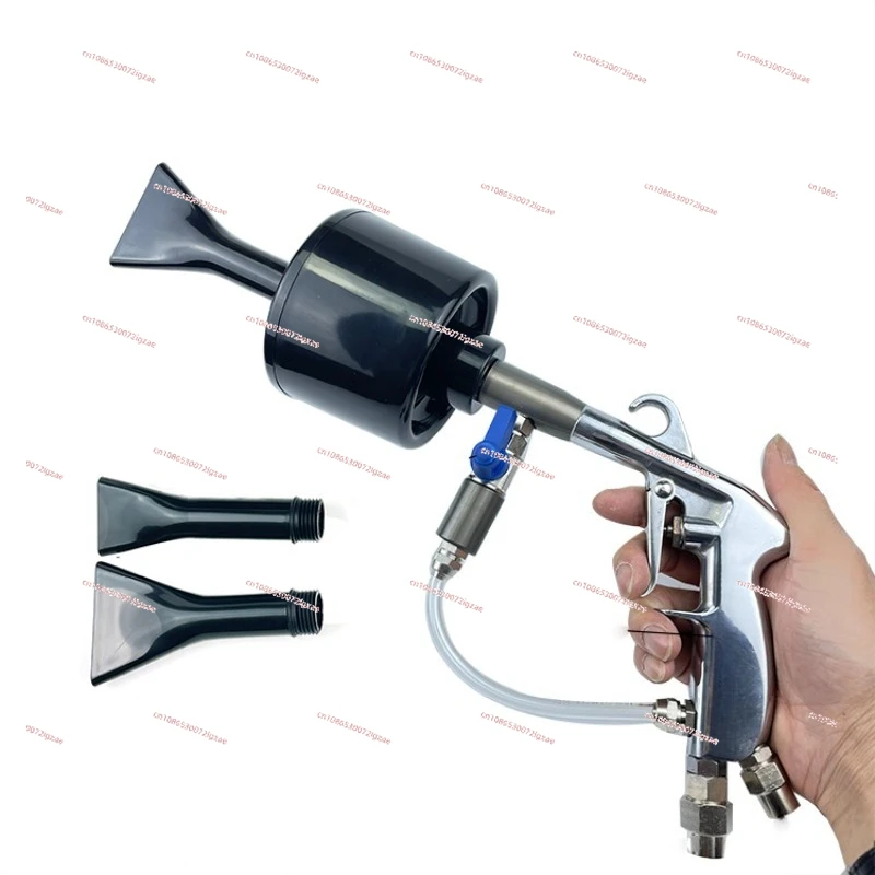 

Двухтрубный барабанный пенопластовый пистолет для воды и воздуха, смешанный встроенный распылитель Торнадо, веерообразная двухрядная линия, корпус барабанного пистолета, антикоррозийный