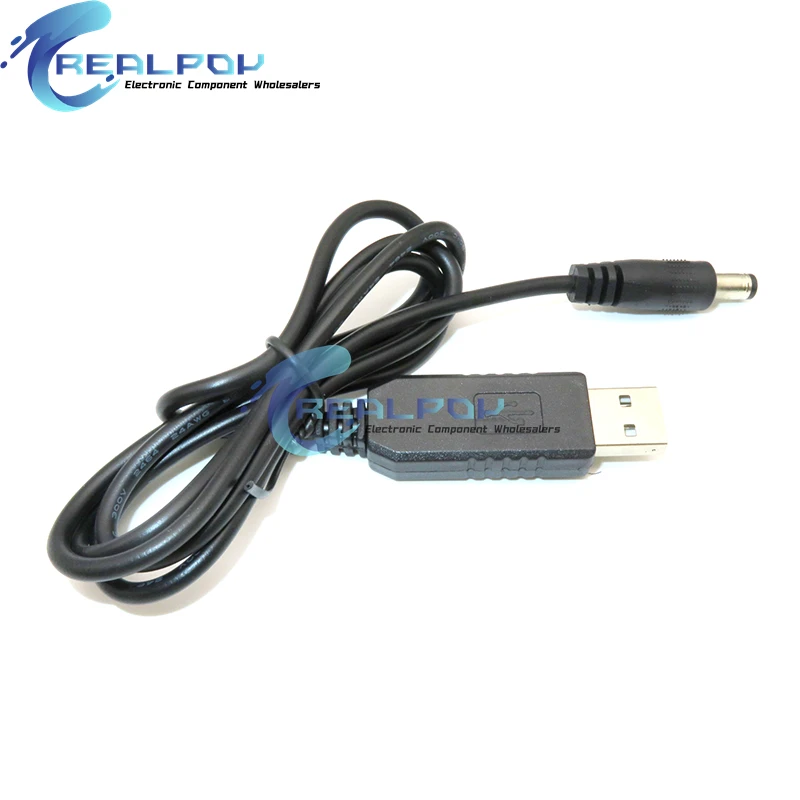 Usb Power Boost Line Dc 5v To Dc 9v / 12v Step Up Module Usb Converter Adapter Cable 2.1x5.5mm Plug