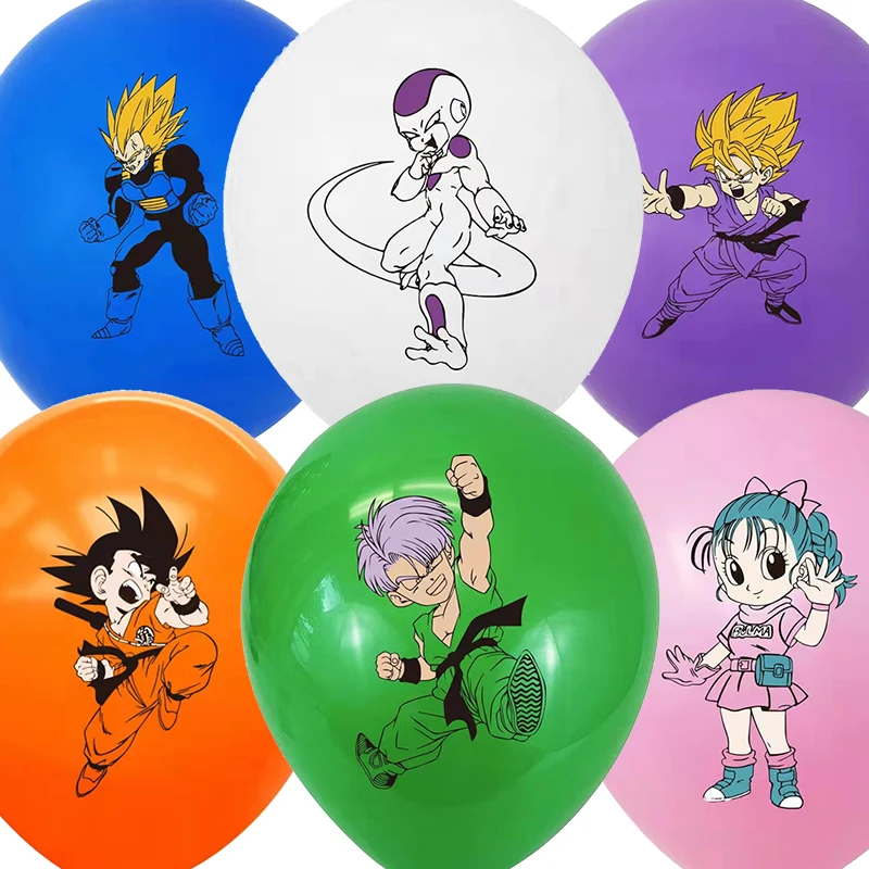 12pcs 12 pollici Dragon Ball palloncino in lattice forniture per feste Son Goku Party palloncini per bambini festa di compleanno Dcorations giocattoli regalo