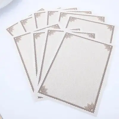 

10 шт. бумаги для сертификатов формата А4, пригодной для печати, для наградных сертификатов, внутренняя бумага для офиса и школы