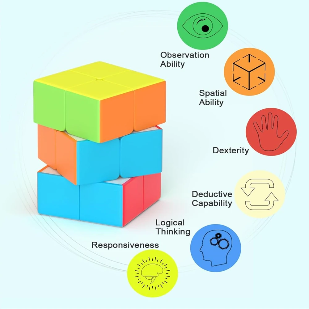 QiYi 223/233 sihirli hız küp 2x2x 3/2x3x3Puzzle küpleri profesyonel bulmacalar sihirli kare Anti stres oyuncaklar çocuklar için hediye