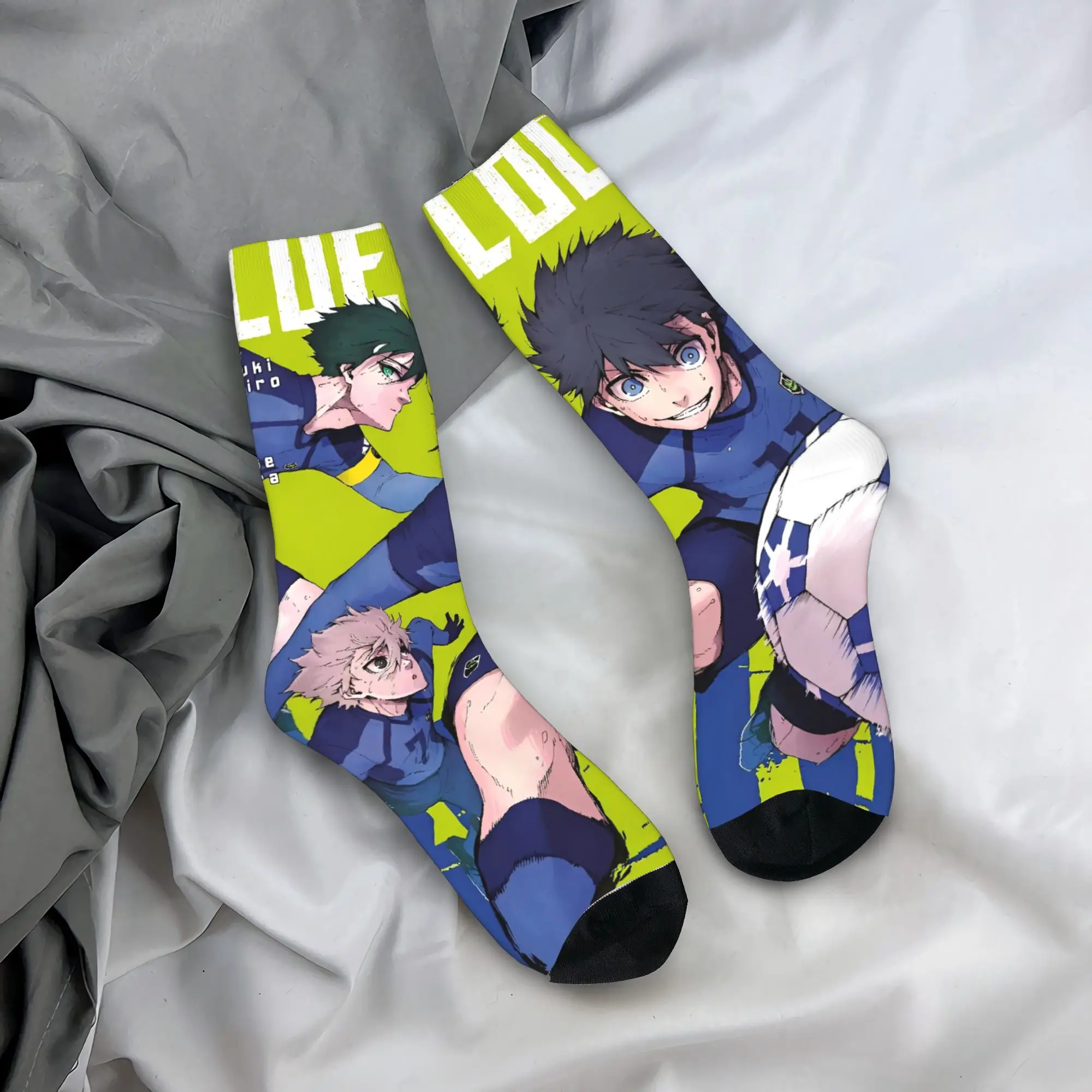 

Чулки с синими замками, новинка, носки, удобные носки для пары, осенние нескользящие носки с рисунком для скалолазания, идея подарка