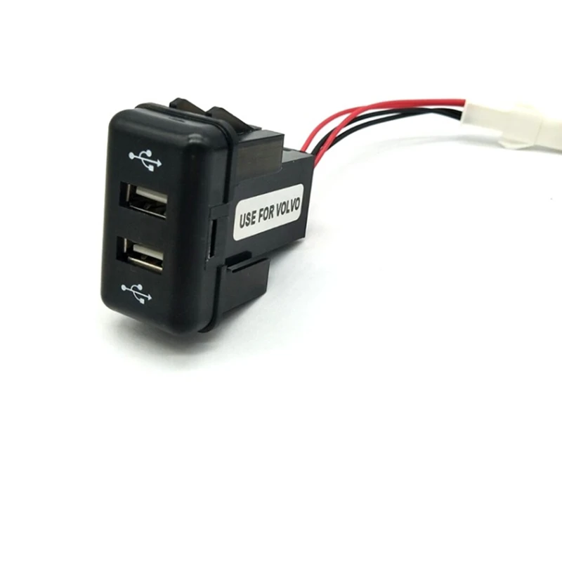 1Pc Dual USB Power Charger For Volvo FH FH12 Truck 2 Ports Fast Charger For Ipad Iphone Android