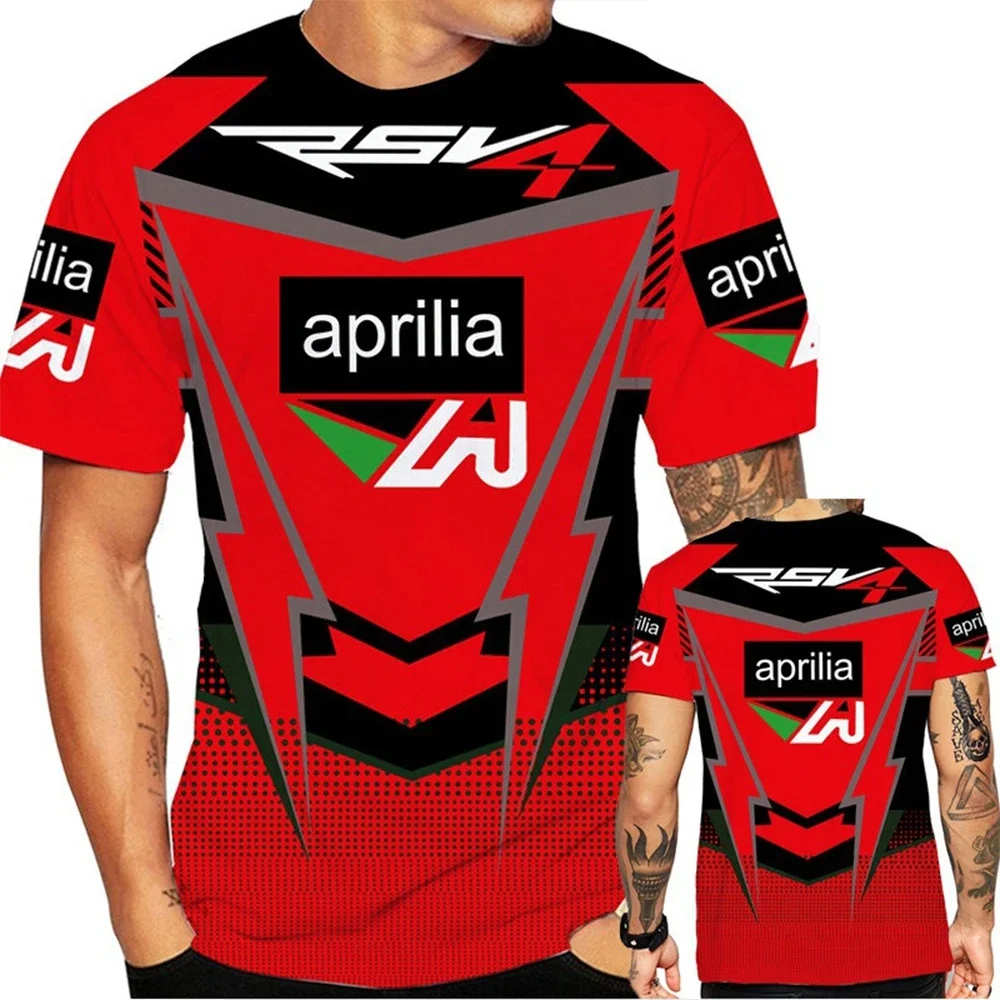 Summer Men\'s Clothing New Fashion 3D Print Aprilia RSV 1000 Motorcycles T-shirt Fashion Men/Women Cool Quick Drying Racing Tops