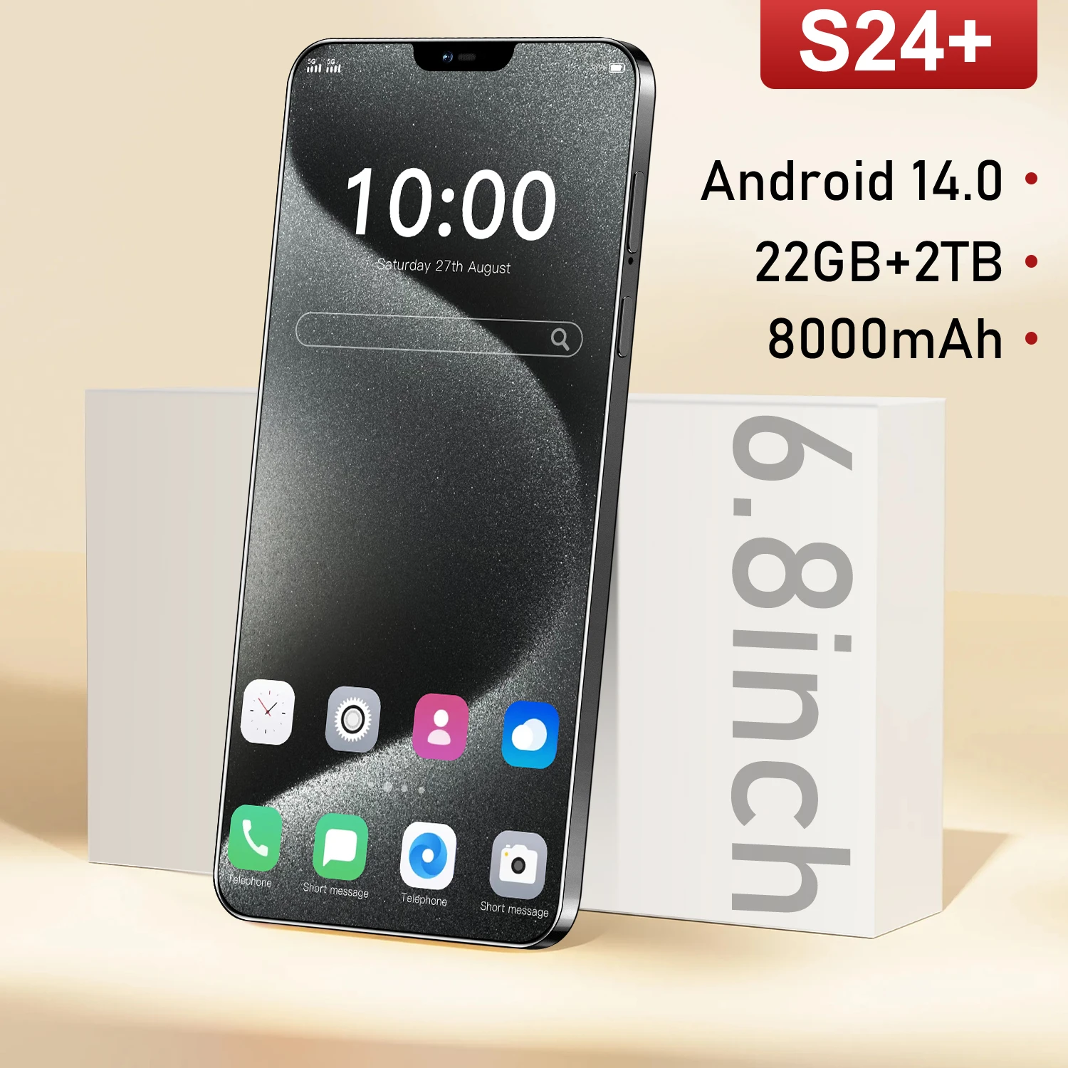 New model S24+ 2025 original intelligent 5G dual card dual standby Android 14 system global version 8000mAh battery