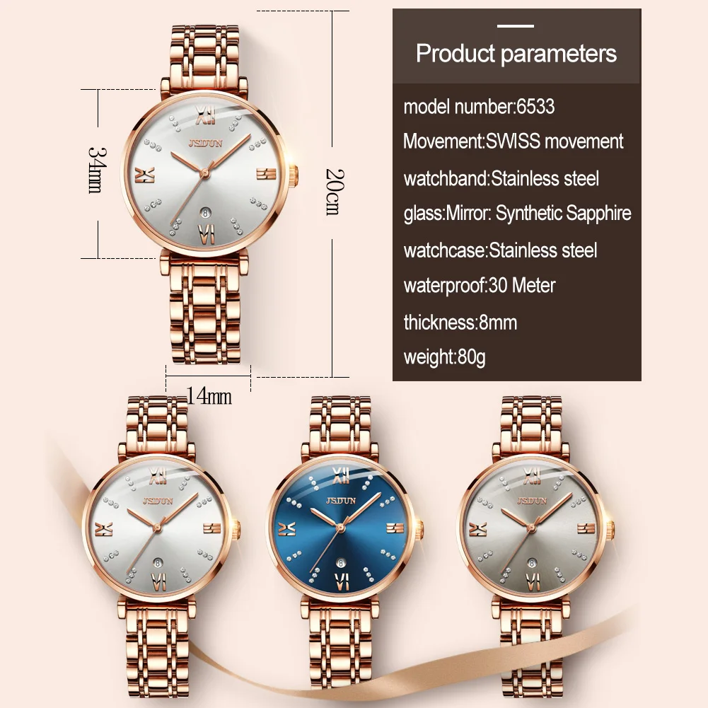 Hot sale thin genuine fashionable movement quartz waterproof ladies watch