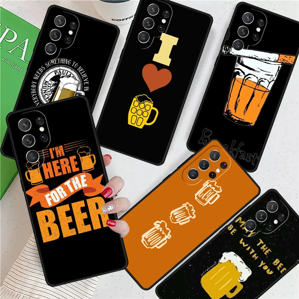 World Beers Alcohol Summer Bubble For Samsung Galaxy S24 Ultra S21 S22 S8 S9 S10 5G Note 10 20 Plus FE S23 Phone case Cover