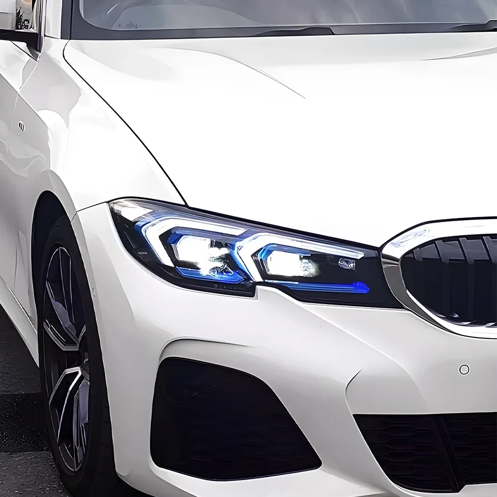 لسيارات BMW 3 Series G20 320i 325i 330i 2020-2022 LED مجموعة المصابيح الأمامية للسيارة ترقية نمط جديد ملحقات عدسة العرض الديناميكي