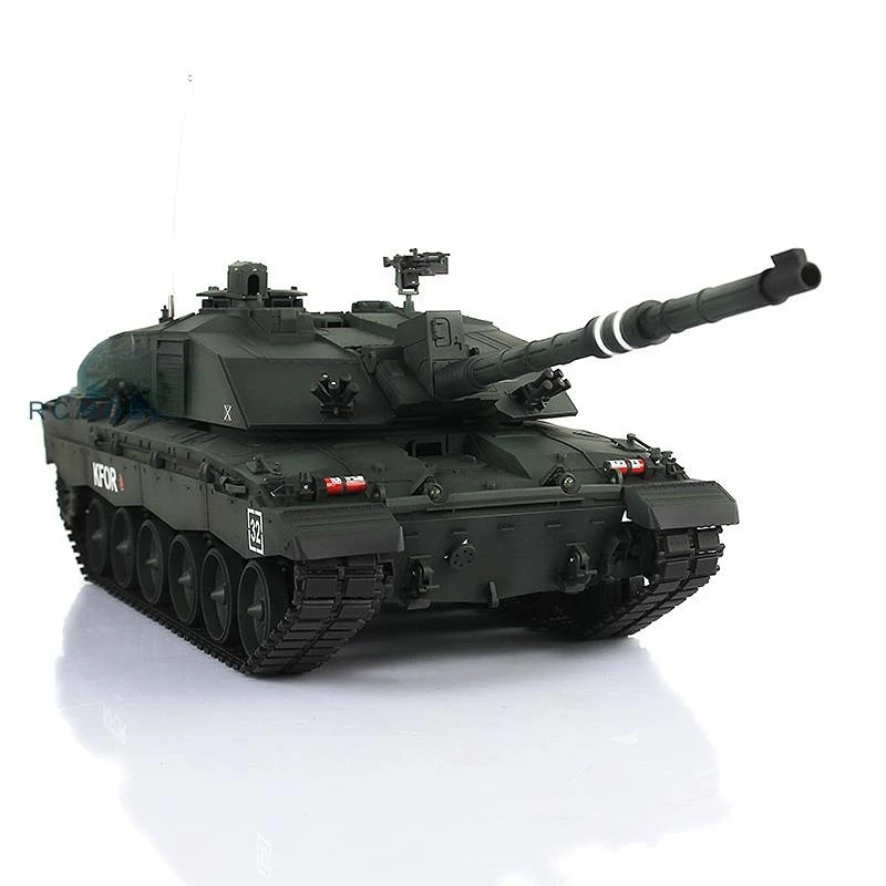 Heng Long 1/16 Dark Green 7.0 Plastic Ver Challenger II RTR RC Tank Model 3908 BB Pellets Army Toys Boy DIY Parts Radio TH17744