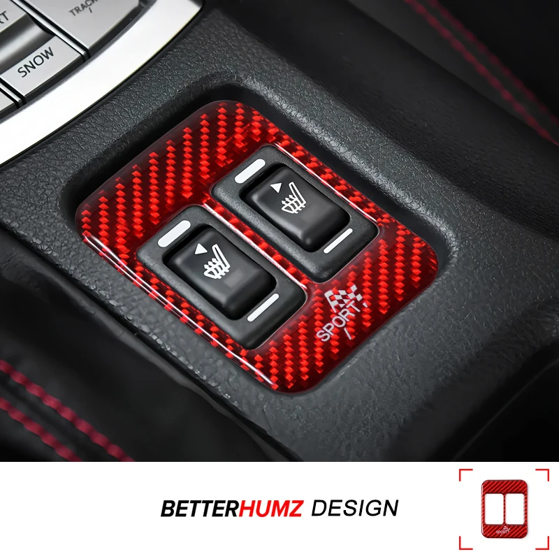 Für Subaru BRZ/Toyota GR86 2013-2020 Carbon Faser Auto Interior Center Konsole Sitz Heizung Trim Aufkleber Tuning decor Zubehör